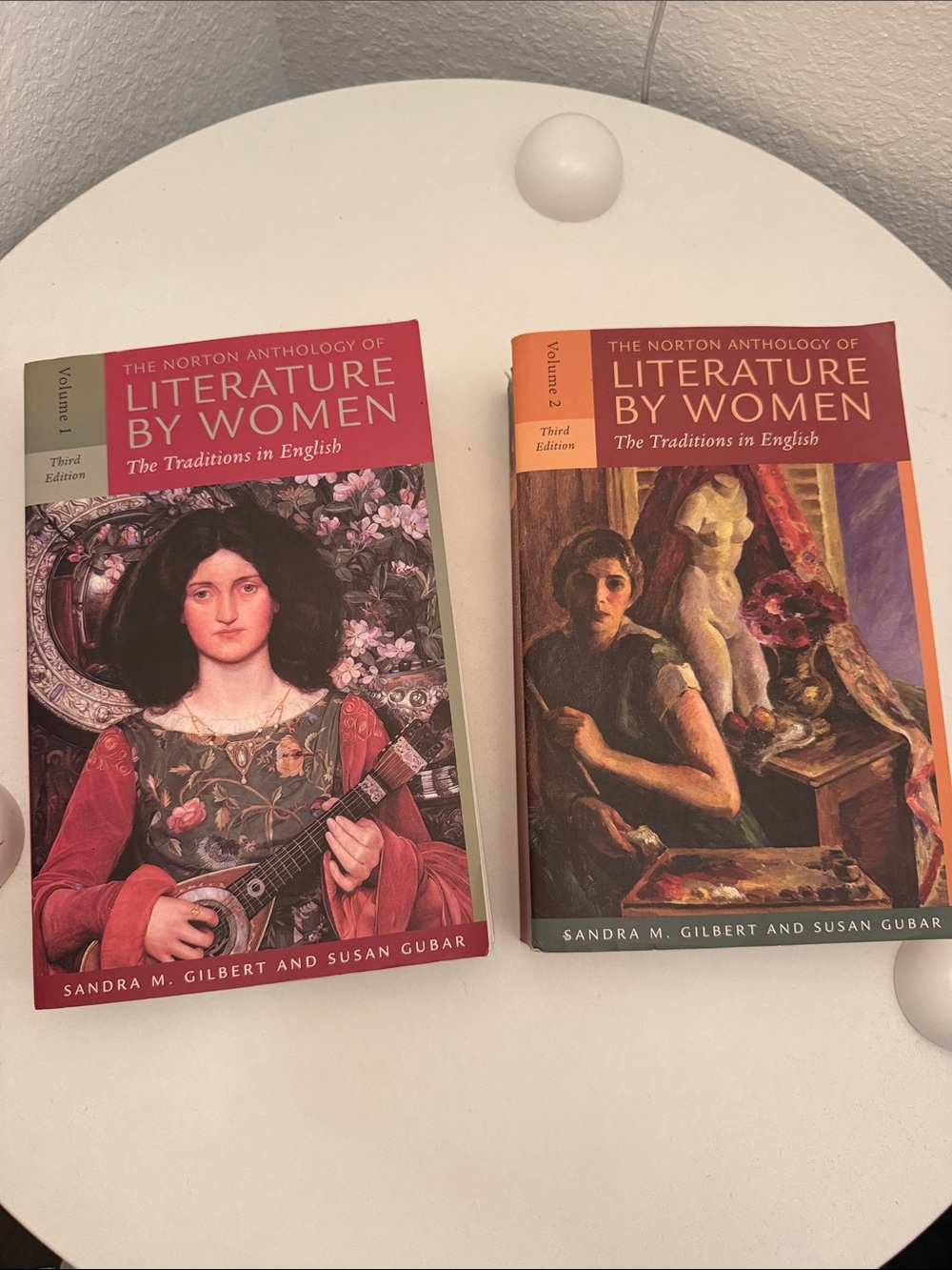 The Norton Anthology of Literature by Women - Two Volumes (Red/Orange Covers)